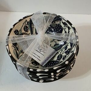 Nakkas Cini Dessert Cereal Bowl Set Of 4 NWT